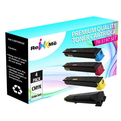 Kyocera TK-5197 K/C/M/Y Compatible Toner Cartridge Set