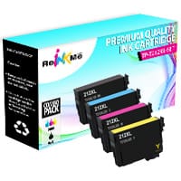 Epson 212XL Black & 3 Color Ink Cartridges Set - Remanufactured